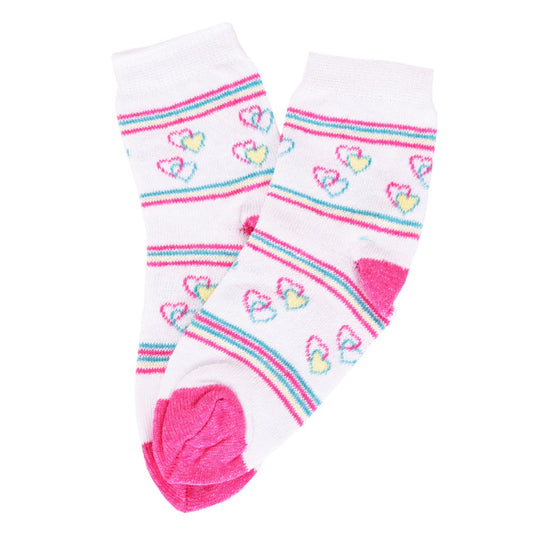 Kit com 3 Pares Meia Infantil Feminina