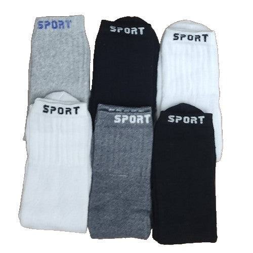 kit 6 Pares Meias Masculinas Cano Alto Sport